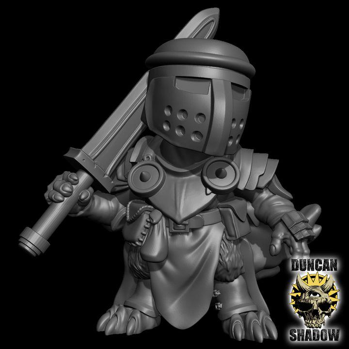 Mousle Crusader mit Langschwert  32mm  Tabletop  Fantasy  Gaming  D&D  Dungeons and Dragons  Pathfinder  DSA Duncan Shadow