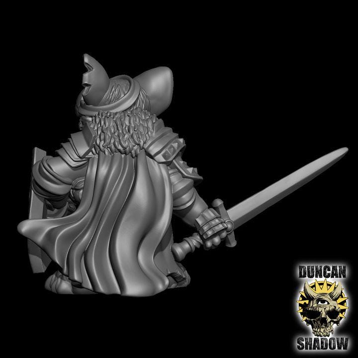 Mousle Crusader mit Schwert und Schild  32mm  Tabletop  Fantasy  Gaming  D&D  Dungeons and Dragons  Pathfinder  DSA Duncan Shadow
