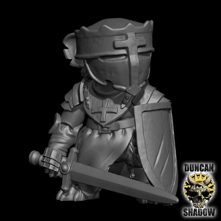 Mousle Crusader mit Schwert und Schild  32mm  Tabletop  Fantasy  Gaming  D&D  Dungeons and Dragons  Pathfinder  DSA Duncan Shadow