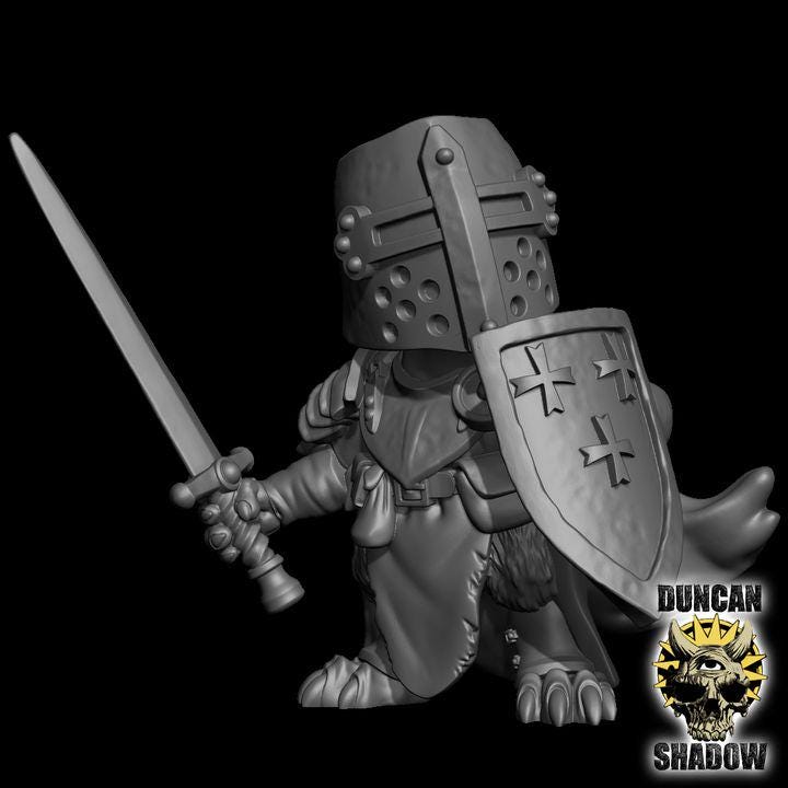 Mousle Crusader mit Schwert und Schild  32mm  Tabletop  Fantasy  Gaming  D&D  Dungeons and Dragons  Pathfinder  DSA Duncan Shadow