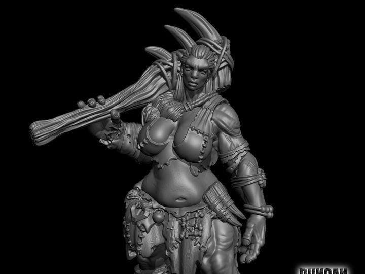 Titan (Frau) XXL  32mm  Tabletop  Fantasy  Gaming  D&D  Dungeons and Dragons  Pathfinder  DSA Duncan Shadow