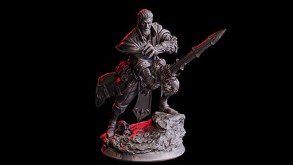 Arakar, The Eldritch Weapon Warlock (Hero)  32mm  Tabletop  Fantasy  D&D  Dungeons and Dragons  Pathfinder  DSA  Flesh of Gods
