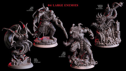 Void Witch (Enemy)  32mm  Tabletop  Fantasy  D&D  Dungeons and Dragons  Pathfinder  DSA  Flesh of Gods