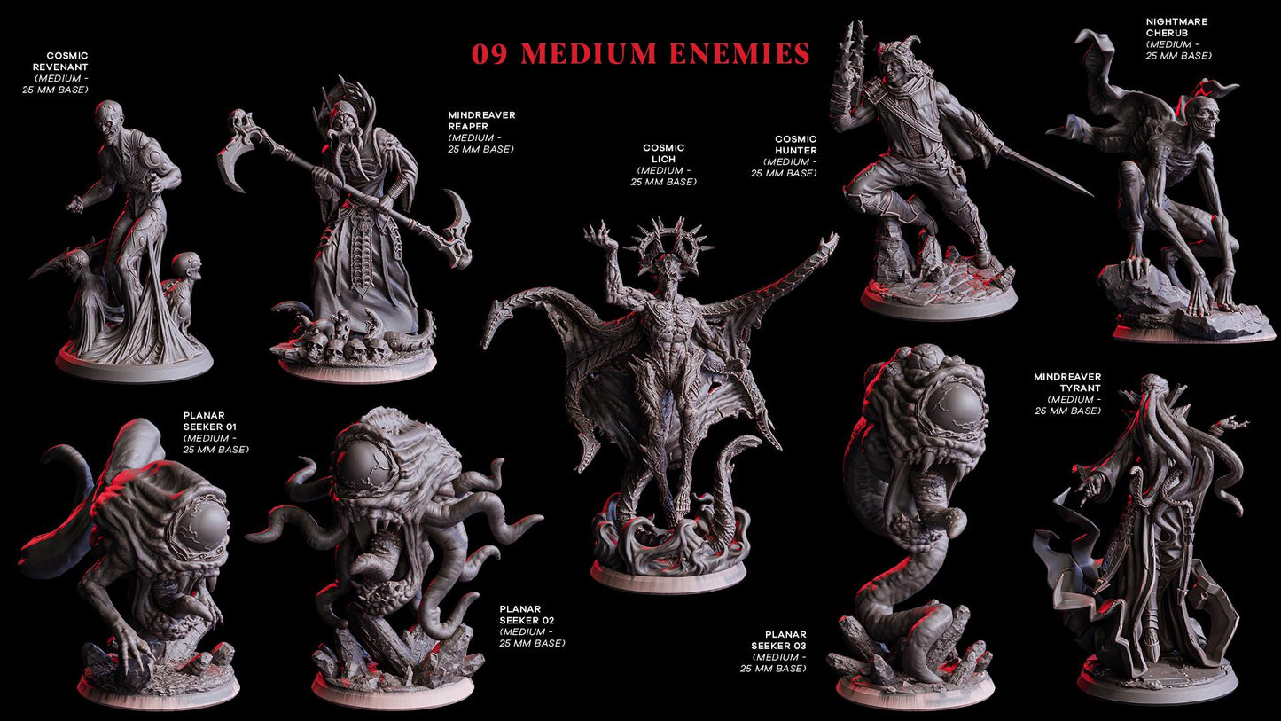 Cosmic Hunter (Enemy)  32mm  Tabletop  Fantasy  D&D  Dungeons and Dragons  Pathfinder  DSA  Flesh of Gods