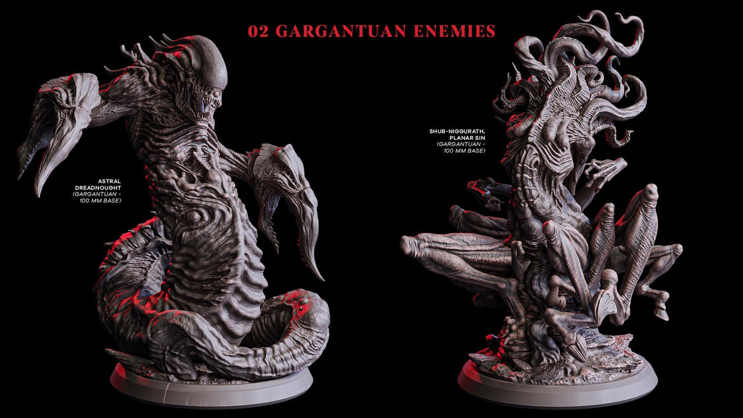 Mindreaver Tyrant (Enemy)  32mm  Tabletop  Fantasy  D&D  Dungeons and Dragons  Pathfinder  DSA  Flesh of Gods