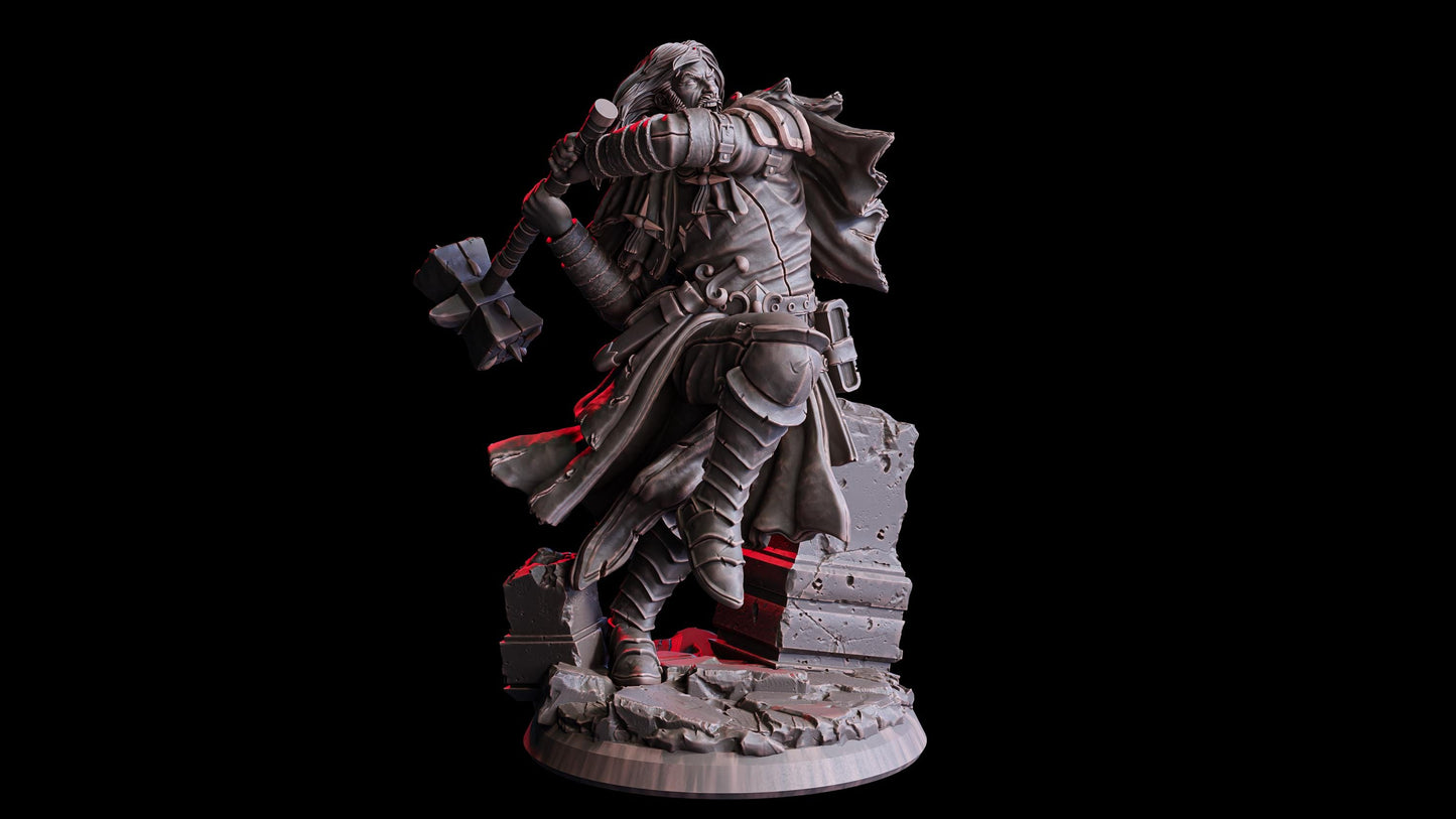 Paul Santos, Vorhut des Schicksals (Hero)  32mm  Tabletop  Fantasy  D&D  Dungeons and Dragons  Pathfinder  DSA  Flesh of Gods