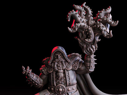 Zothan, Doomed Dimension Hexer (Hero)  32mm  Tabletop  Fantasy  D&D  Dungeons Dragons  Pathfinder  DSA  Flesh of Gods