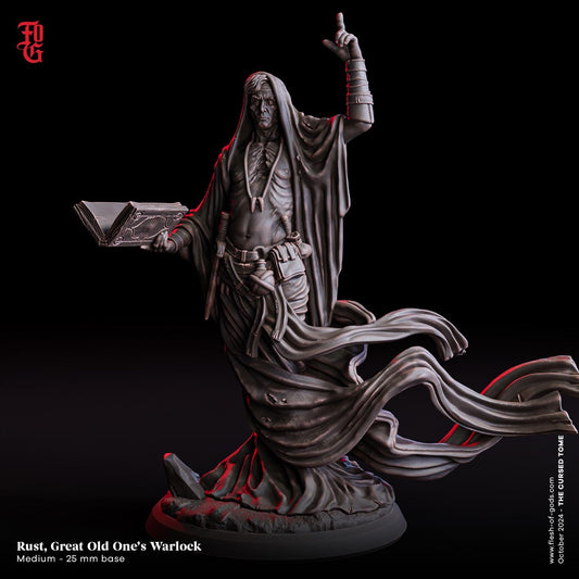 Rust, Great Old One's Warlock (Hero)  32mm  Tabletop  Fantasy  D&D  Dungeons and Dragons  Pathfinder  DSA  Flesh of Gods