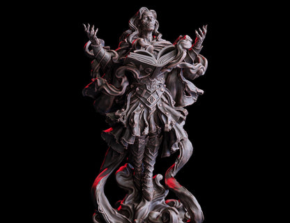 Thebeus, Undead Sorcerer (Hero)  32mm  Tabletop  Fantasy  D&D  Dungeons and Dragons  Pathfinder  DSA  Flesh of Gods