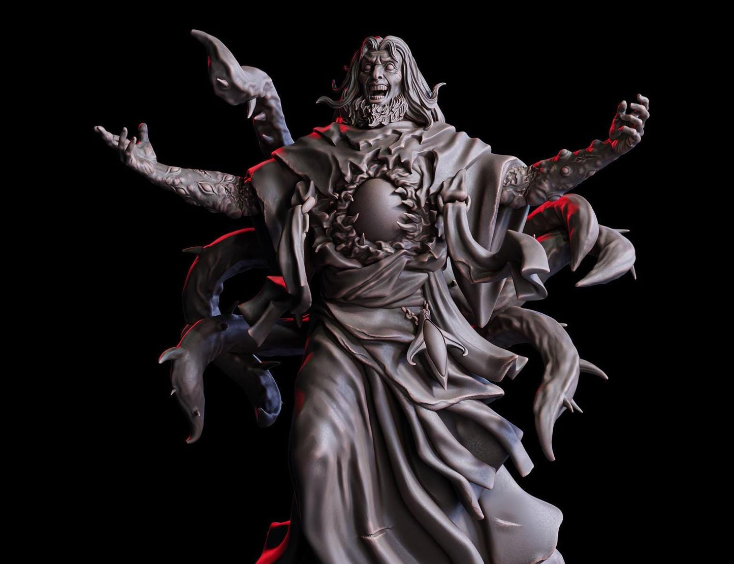 Grigor, Son of the Void (Enemy)  32mm  Tabletop  Fantasy  D&D  Dungeons and Dragons  Pathfinder  DSA  Flesh of Gods