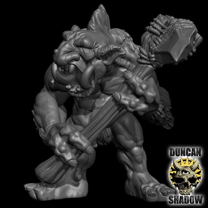 Schnee Trolle  32mm  Tabletop  Fantasy  Gaming  D&D  Dungeons and Dragons  Pathfinder  DSA Duncan Shadow