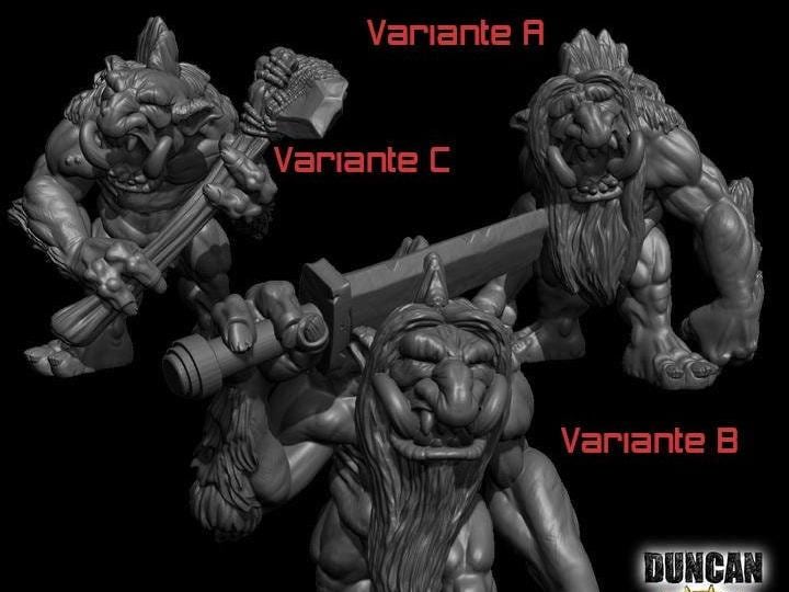 Schnee Trolle  32mm  Tabletop  Fantasy  Gaming  D&D  Dungeons and Dragons  Pathfinder  DSA Duncan Shadow