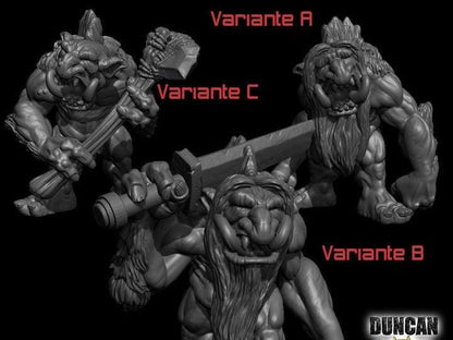 Schnee Trolle  32mm  Tabletop  Fantasy  Gaming  D&D  Dungeons and Dragons  Pathfinder  DSA Duncan Shadow