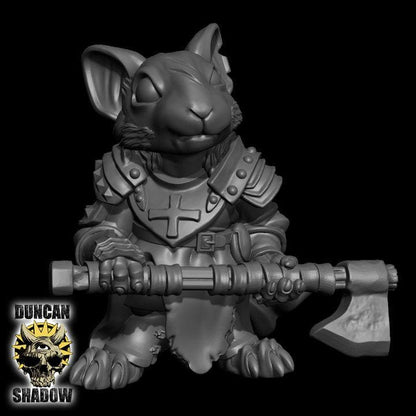 Mousle Crusader mit Axt  32mm  Tabletop  Fantasy  Gaming  D&D  Dungeons and Dragons  Pathfinder  DSA Duncan Shadow