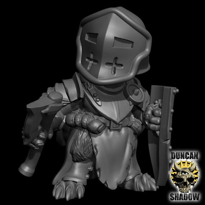Mousle Crusader mit Axt  32mm  Tabletop  Fantasy  Gaming  D&D  Dungeons and Dragons  Pathfinder  DSA Duncan Shadow
