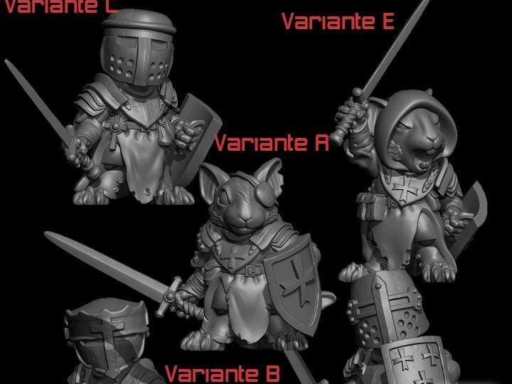 Mousle Crusader mit Schwert und Schild  32mm  Tabletop  Fantasy  Gaming  D&D  Dungeons and Dragons  Pathfinder  DSA Duncan Shadow