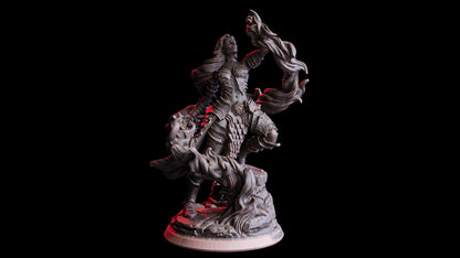 Lana, Ifrit's Warlock (Hero)  32mm  Tabletop  Fantasy  D&D  Dungeons and Dragons  Pathfinder  DSA  Flesh of Gods