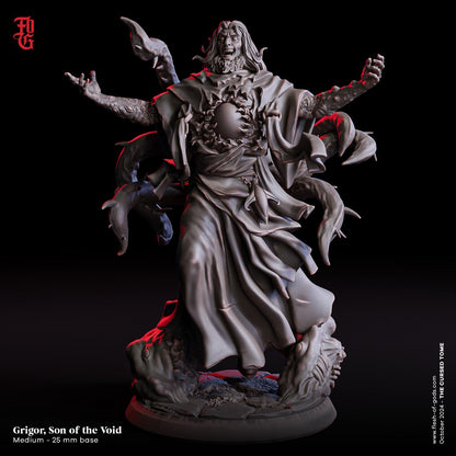 Grigor, Son of the Void (Enemy)  32mm  Tabletop  Fantasy  D&D  Dungeons and Dragons  Pathfinder  DSA  Flesh of Gods