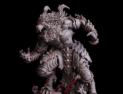 Ifrit, Genie of Fire (L Enemy)  32mm  Tabletop  Fantasy  D&D  Dungeons and Dragons  Pathfinder  DSA  Flesh of Gods