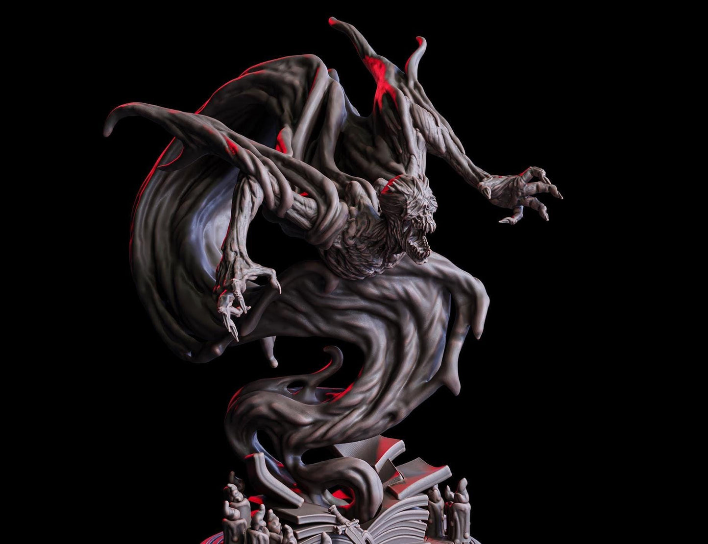 Tome Wraith (L Enemy)  32mm  Tabletop  Fantasy  D&D  Dungeons and Dragons  Pathfinder  DSA  Flesh of Gods