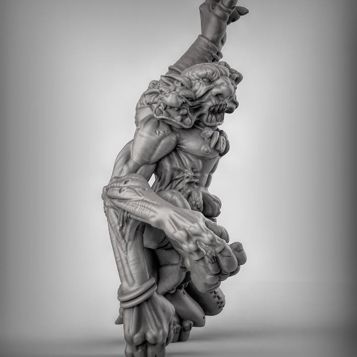 Dire Troll [XXL]  32mm  Tabletop  Fantasy  Gaming  D&D  Dungeons and Dragons  Pathfinder  DSA Duncan Shadow