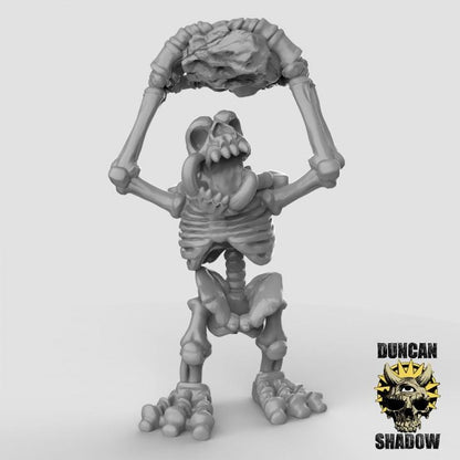 Skeleton Stone Trolls  32mm  Tabletop  Fantasy  Gaming  D&D  Dungeons and Dragons  Pathfinder  DSA Duncan Shadow