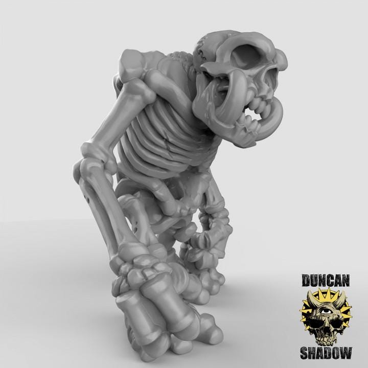 Skeleton Stone Trolls  32mm  Tabletop  Fantasy  Gaming  D&D  Dungeons and Dragons  Pathfinder  DSA Duncan Shadow