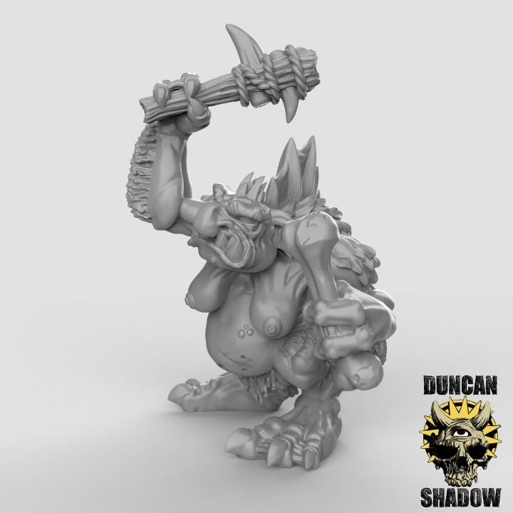 Female Trolls  32mm  Tabletop  Fantasy  Gaming  D&D  Dungeons and Dragons  Pathfinder  DSA Duncan Shadow