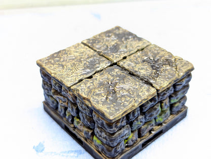 Dungeon - Erhöhung (halbhoch) - 3D gedruckt - Gelände - Terrain - Fat Dragon Games 28mm - Ultimate Dragonlock - Scenery - Terrain