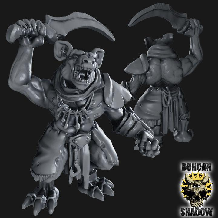 Gnolls mit Schwert  32mm  Tabletop  Fantasy  Gaming  D&D  Dungeons and Dragons  Pathfinder  DSA Duncan Shadow