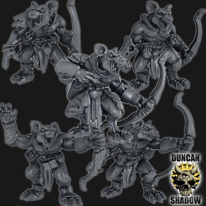 Gnoll Bogenschützen  32mm  Tabletop  Fantasy  Gaming  D&D  Dungeons and Dragons  Pathfinder  DSA Duncan Shadow