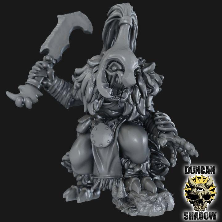 Gnoll Champion  32mm  Tabletop  Fantasy  Gaming  D&D  Dungeons and Dragons  Pathfinder  DSA Duncan Shadow