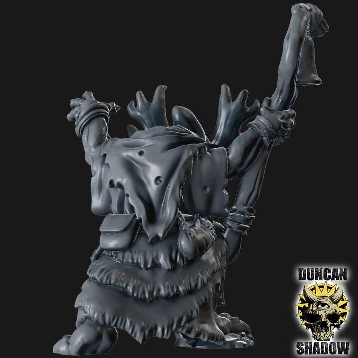 Gnoll Schamane  32mm  Tabletop  Fantasy  Gaming  D&D  Dungeons and Dragons  Pathfinder  DSA Duncan Shadow
