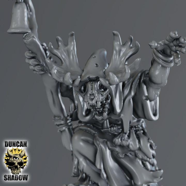 Gnoll Schamane  32mm  Tabletop  Fantasy  Gaming  D&D  Dungeons and Dragons  Pathfinder  DSA Duncan Shadow