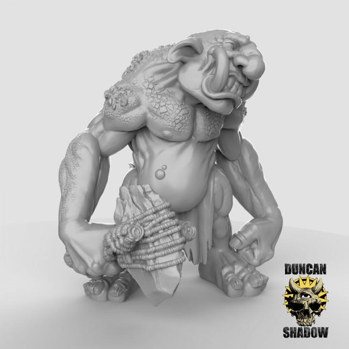 Stone Trolls  32mm  Tabletop  Fantasy  Gaming  D&D  Dungeons and Dragons  Pathfinder  DSA Duncan Shadow