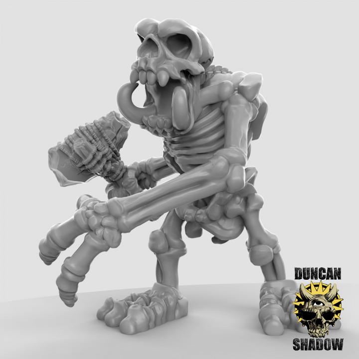 Skeleton Stone Trolls  32mm  Tabletop  Fantasy  Gaming  D&D  Dungeons and Dragons  Pathfinder  DSA Duncan Shadow