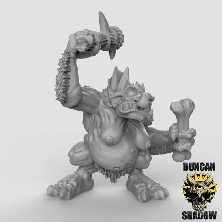 Female Trolls  32mm  Tabletop  Fantasy  Gaming  D&D  Dungeons and Dragons  Pathfinder  DSA Duncan Shadow