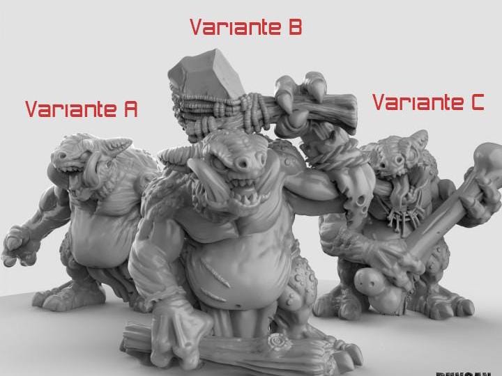Kobold Trolls  32mm  Tabletop  Fantasy  Gaming  D&D  Dungeons and Dragons  Pathfinder  DSA Duncan Shadow