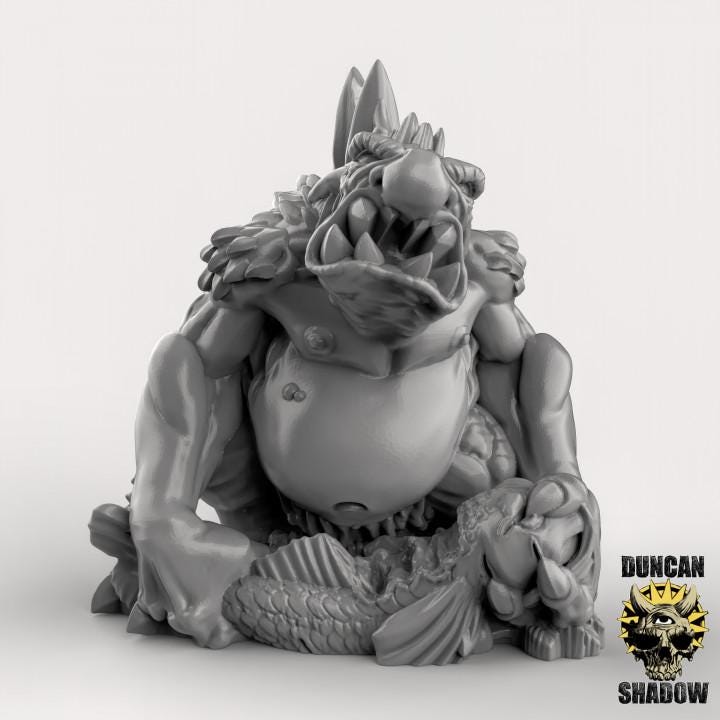 Marsh Trolls 2  32mm  Tabletop  Fantasy  Gaming  D&D  Dungeons and Dragons  Pathfinder  DSA Duncan Shadow