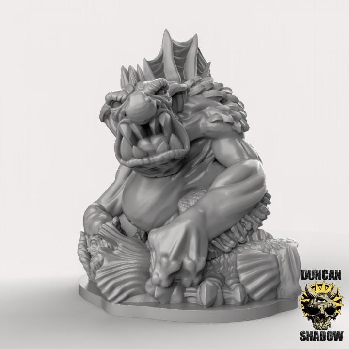 Marsh Trolls 2  32mm  Tabletop  Fantasy  Gaming  D&D  Dungeons and Dragons  Pathfinder  DSA Duncan Shadow