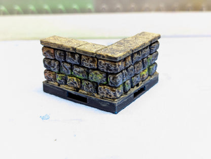 Dungeon - Erhöhung Treppe Ecke - 3D gedruckt - Gelände - Terrain - Fat Dragon Games 28mm - Ultimate Dragonlock - Scenery - Terrain