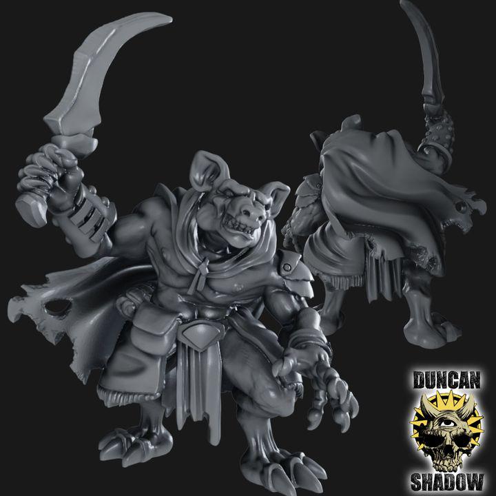 Gnolls mit Schwert  32mm  Tabletop  Fantasy  Gaming  D&D  Dungeons and Dragons  Pathfinder  DSA Duncan Shadow