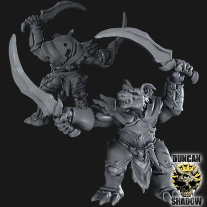 Gnolls mit Schwert  32mm  Tabletop  Fantasy  Gaming  D&D  Dungeons and Dragons  Pathfinder  DSA Duncan Shadow
