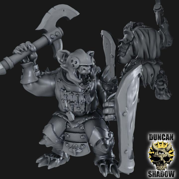 Gnolls mit Handwaffe und Schild  32mm  Tabletop  Fantasy  Gaming  D&D  Dungeons and Dragons  Pathfinder  DSA Duncan Shadow