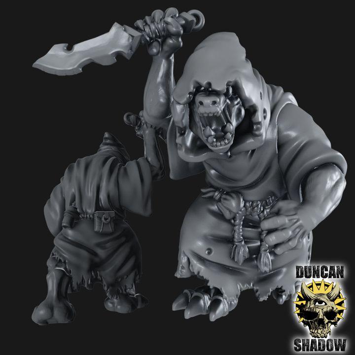 Gnoll Kultisten  32mm  Tabletop  Fantasy  Gaming  D&D  Dungeons and Dragons  Pathfinder  DSA Duncan Shadow