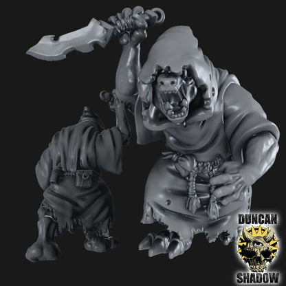 Gnoll Kultisten  32mm  Tabletop  Fantasy  Gaming  D&D  Dungeons and Dragons  Pathfinder  DSA Duncan Shadow