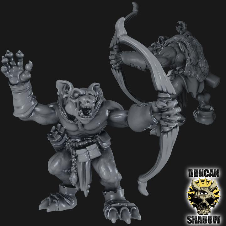 Gnoll Bogenschützen  32mm  Tabletop  Fantasy  Gaming  D&D  Dungeons and Dragons  Pathfinder  DSA Duncan Shadow