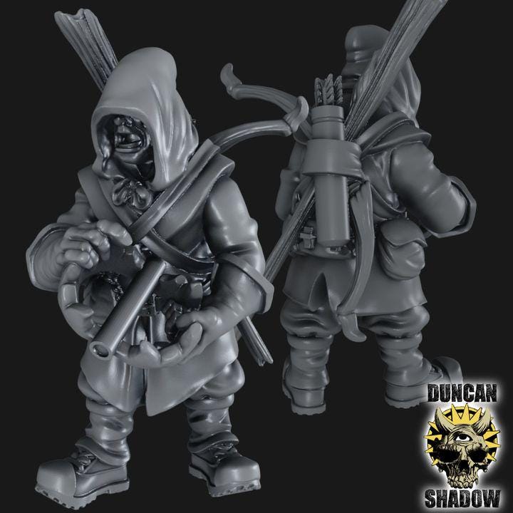 Rangers Woodsman  32mm  Tabletop  Fantasy  Gaming  D&D  Dungeons and Dragons  Pathfinder  DSA Duncan Shadow