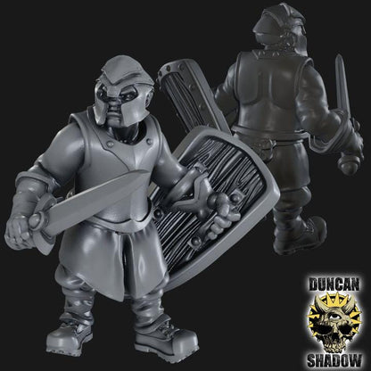 Rangers mit Schwert und Schild  32mm  Tabletop  Fantasy  Gaming  D&D  Dungeons and Dragons  Pathfinder  DSA Duncan Shadow