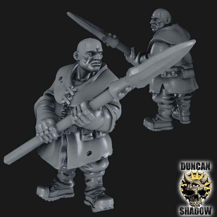 Rangers mit Speer  32mm  Tabletop  Fantasy  Gaming  D&D  Dungeons and Dragons  Pathfinder  DSA Duncan Shadow